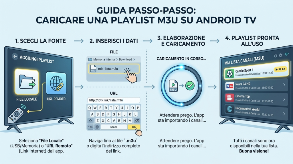 caricare lista IPTV Extreme