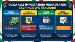 configurare VLC per IPTV